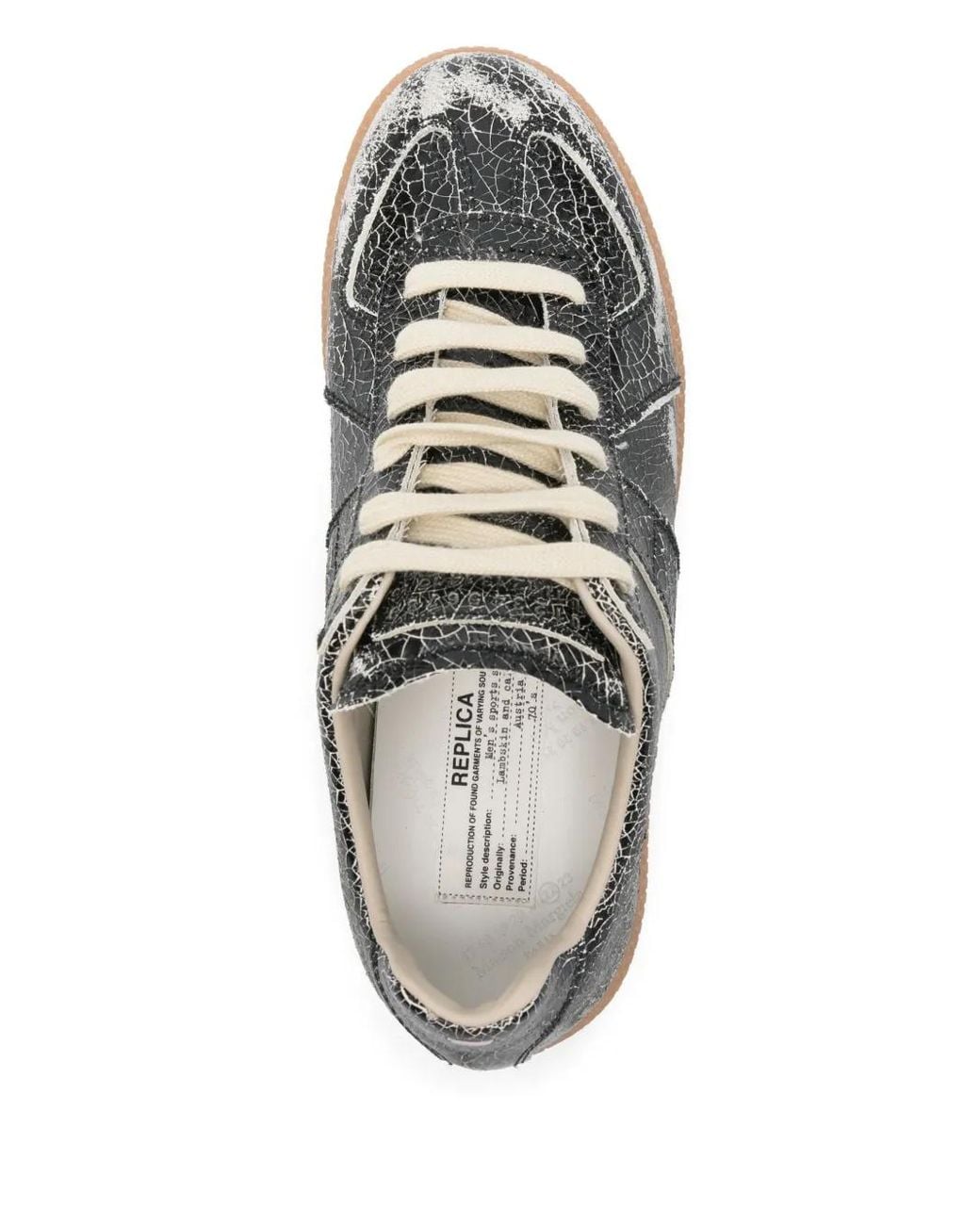 Maison Margiela Black Leather Sneakers