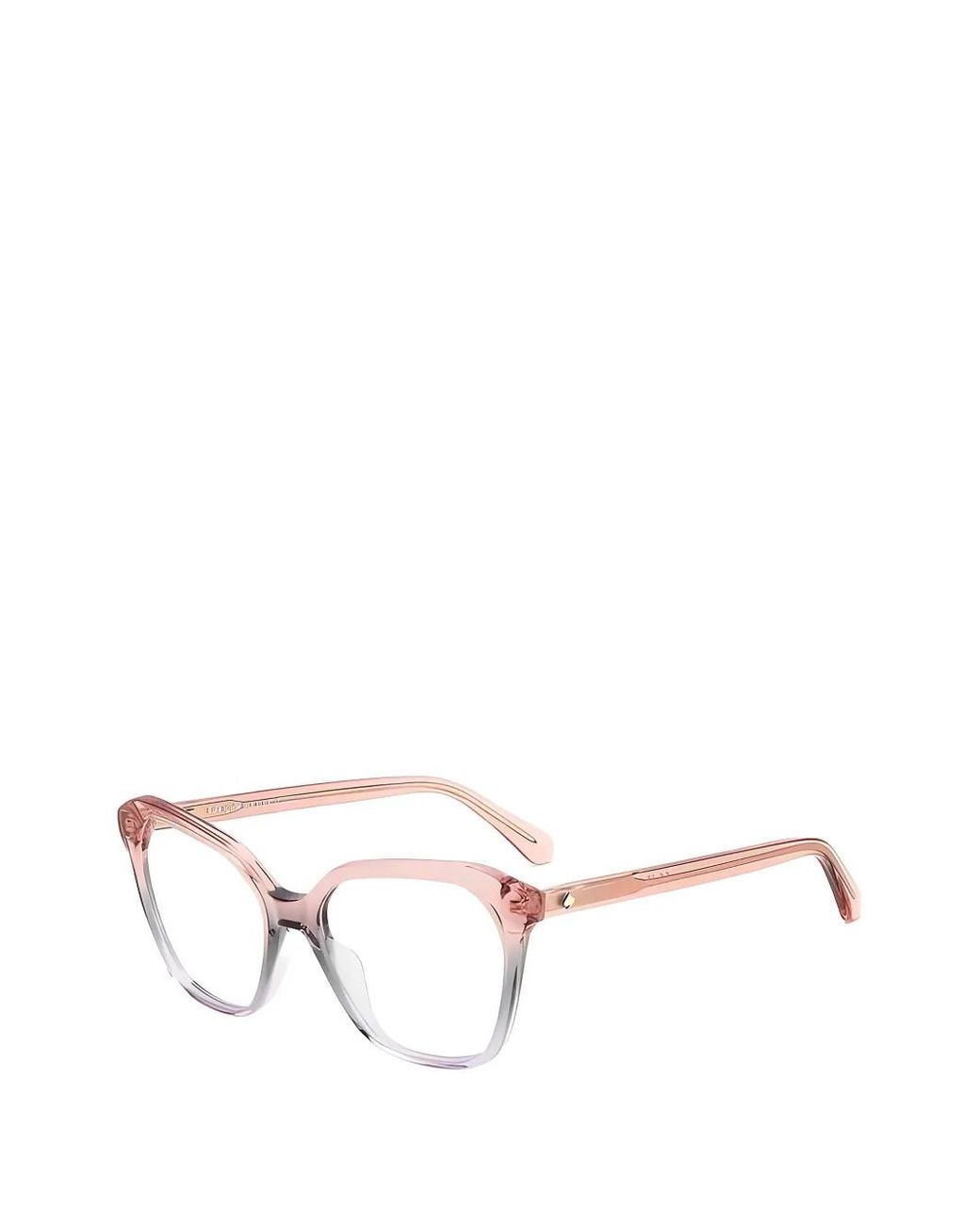 Kate Spade White Cinzia Square-Frame Glasses