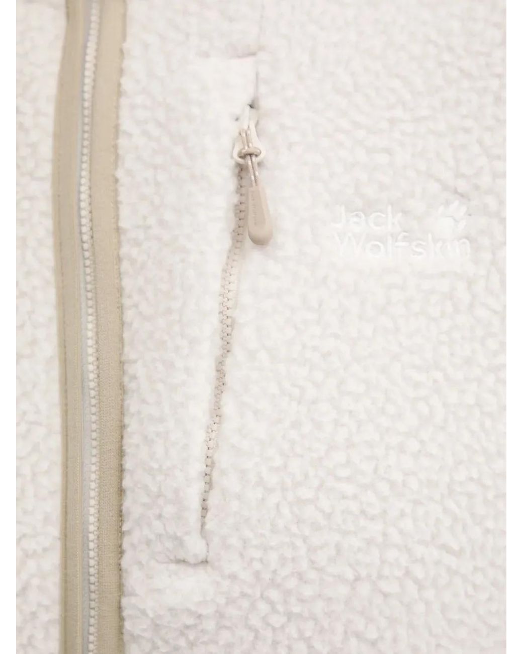 Jack Wolfskin White Zip-Up Hoodie