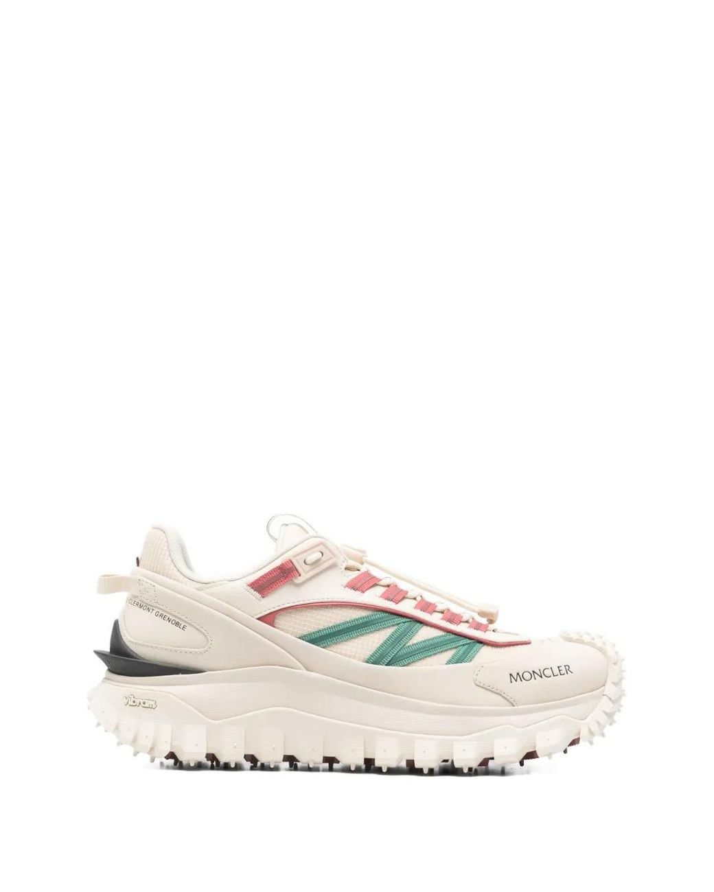 Moncler White Logo-Print Sneakers for men
