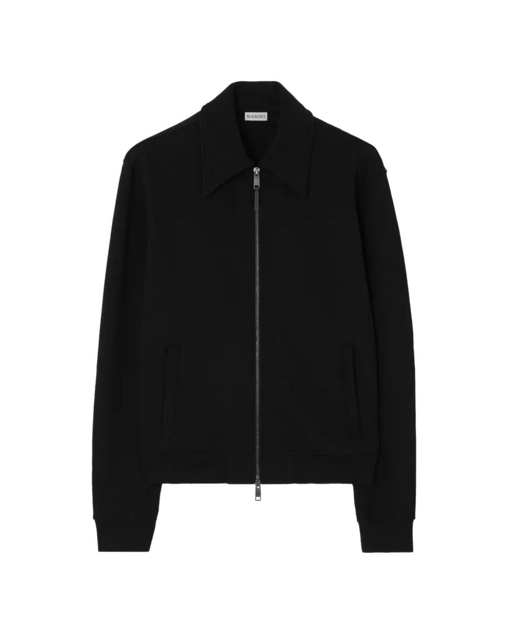 Burberry Black Zip-Up Cotton Jacket for men
