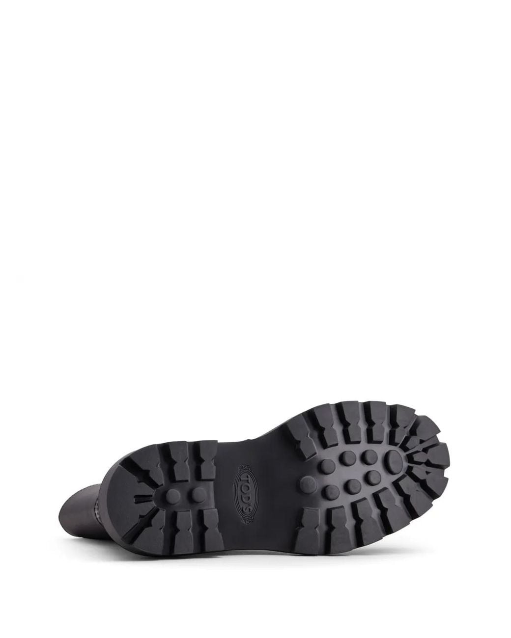 Tod's Black Logo-Engraved Zipped Leather Boots