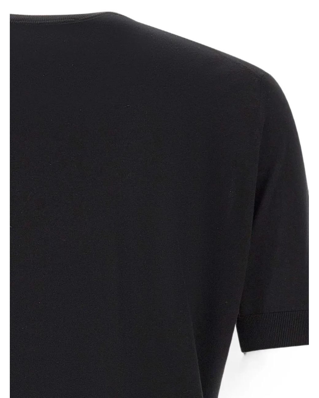 FILIPPO DE LAURENTIIS Black Short-Sleeve T-Shirt for men