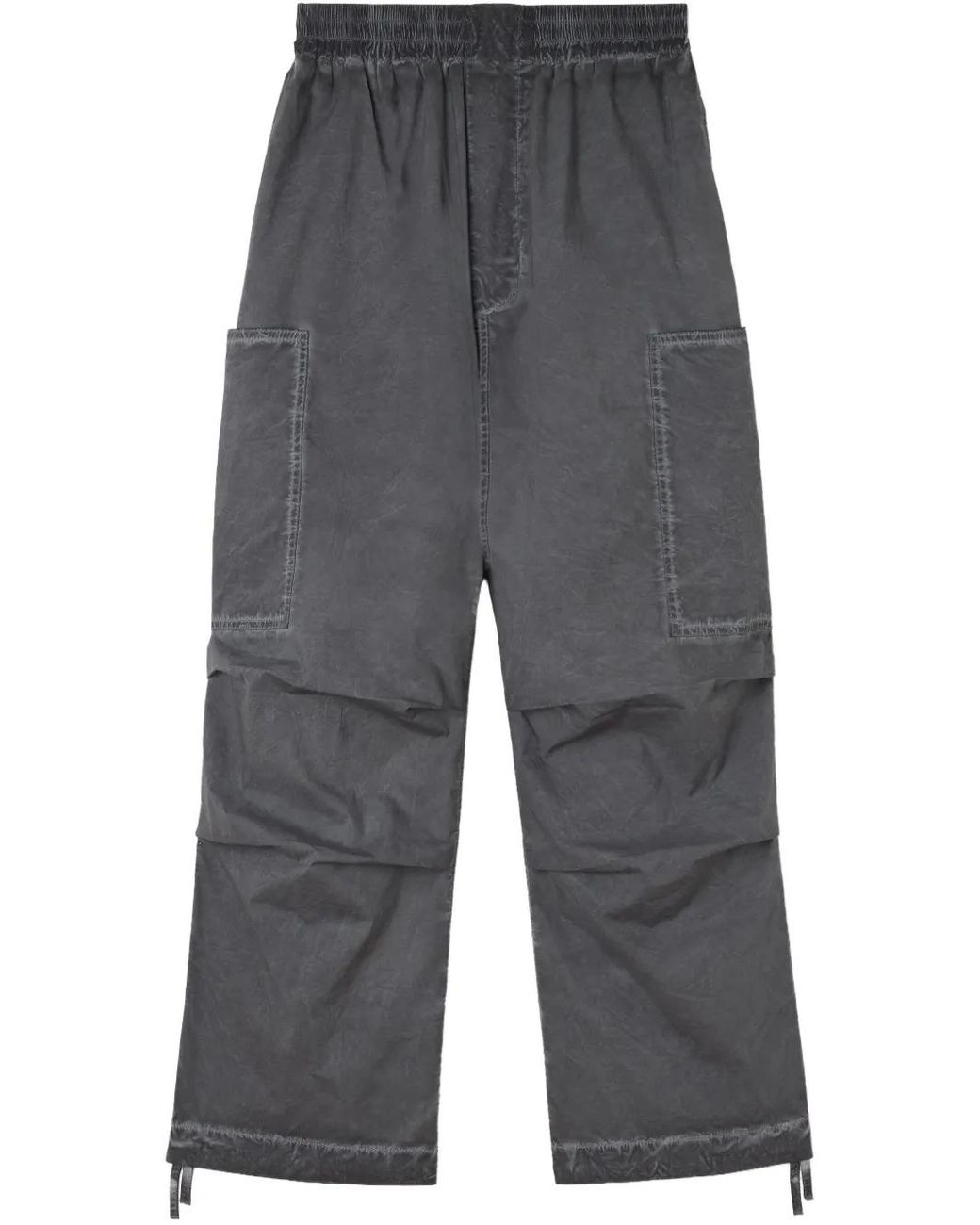 Sunnei Gray Cargo Trousers