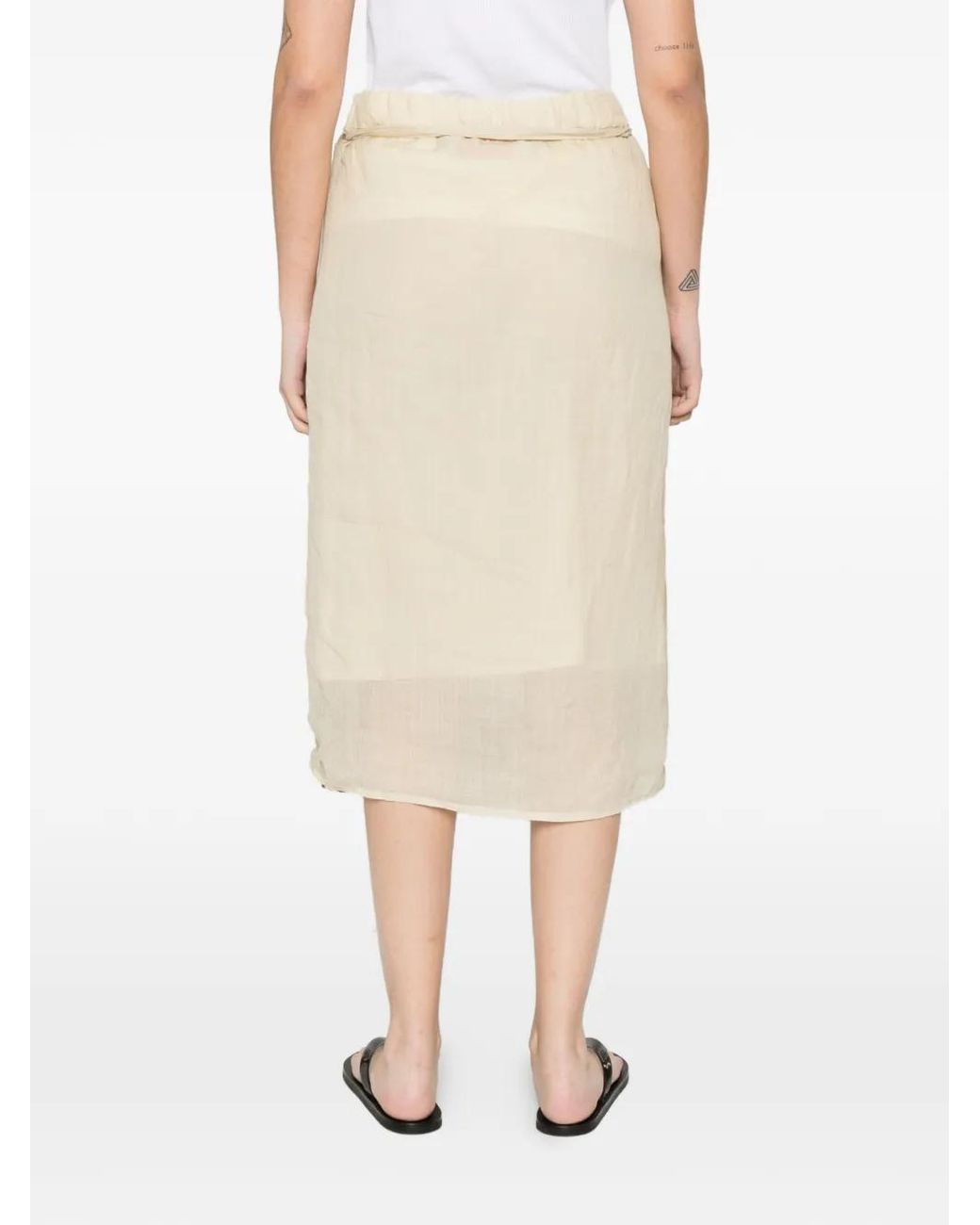 Collection Privée Natural Argis Tie-Dye Wrap Midi Skirt
