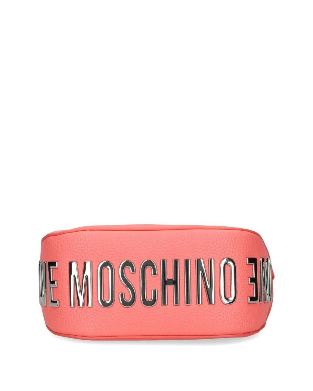 Love Moschino Pink Giant Logo Shoulder Bag