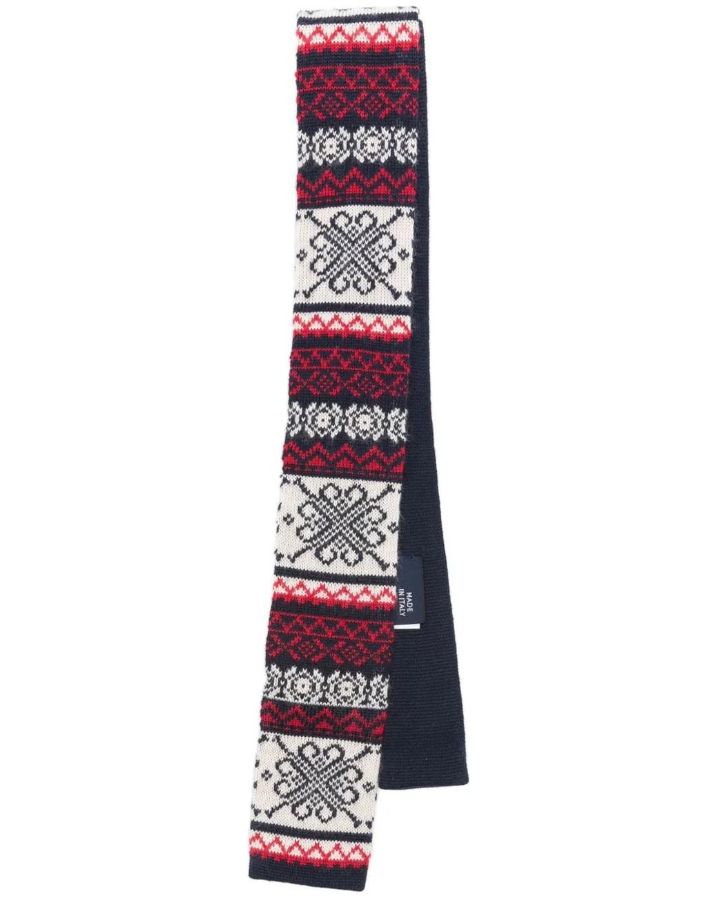 Polo Ralph Lauren White Wool Knitted Necktie for men