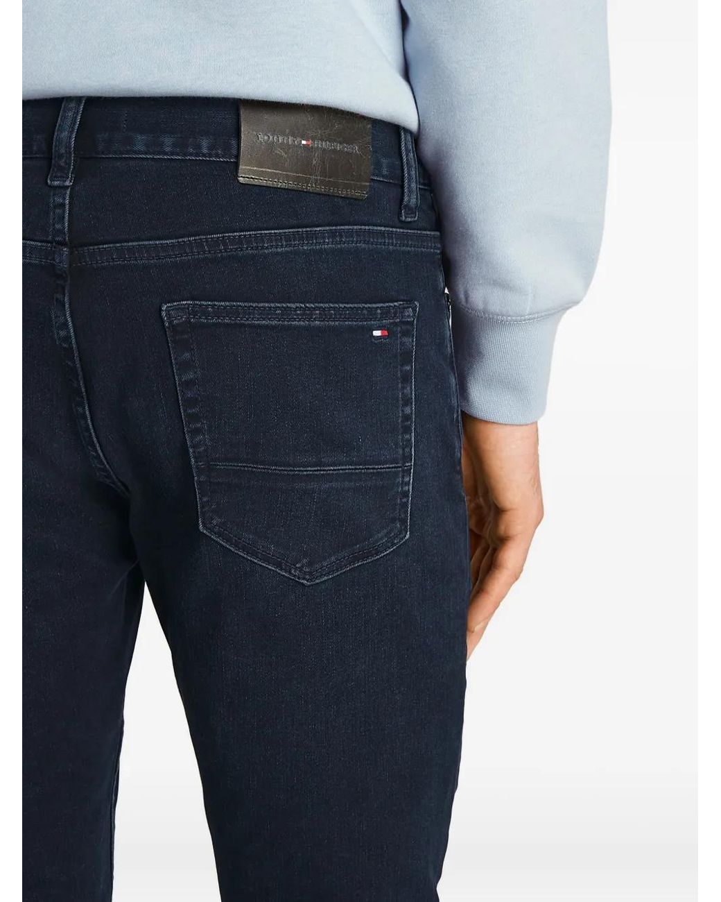 Tommy Hilfiger Blue Five-Pocket Jeans for men