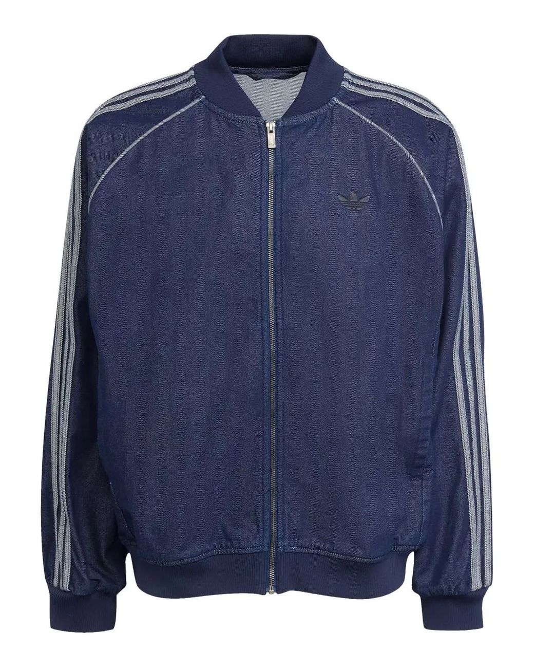 Chaqueta Bómber Con Tres Rayas Adidas de hombre de color Blue