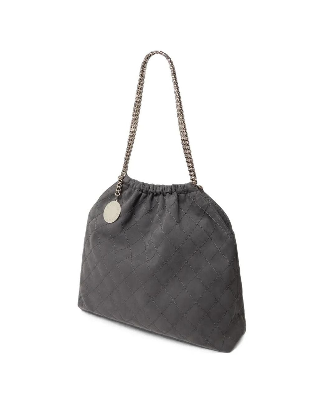 Stella McCartney Black Quilted Chain-Strap Shoulder Bag
