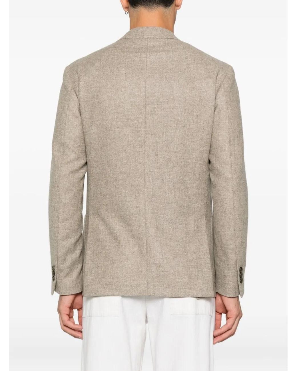 Lardini Natural Patch-Pocket Two-Button Jacket for men