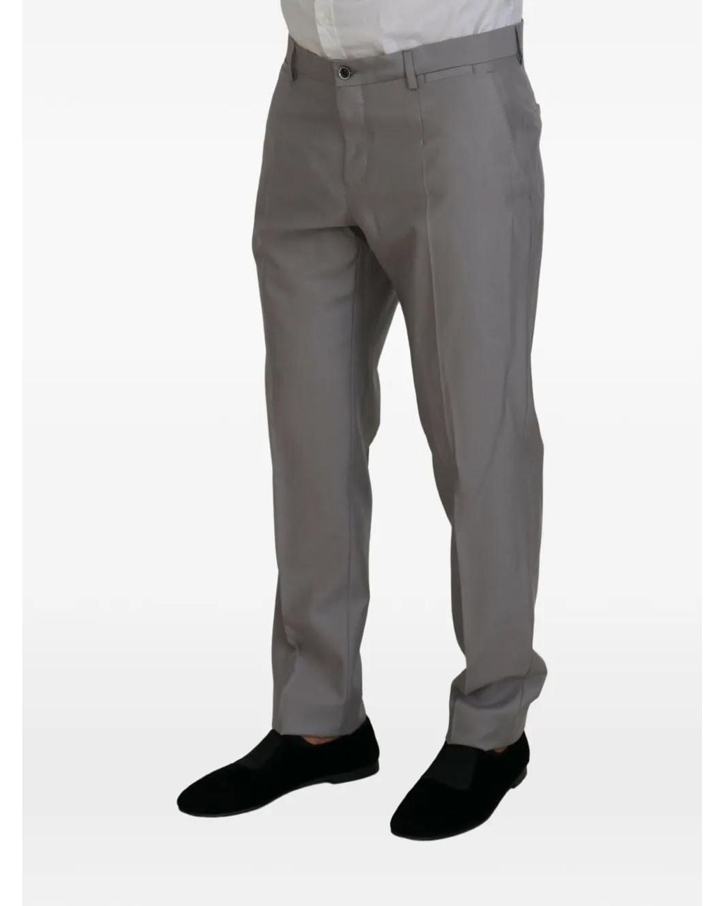Dolce & Gabbana Gray Three-Piece Slim-Fit Suit (Set Of Three) for men