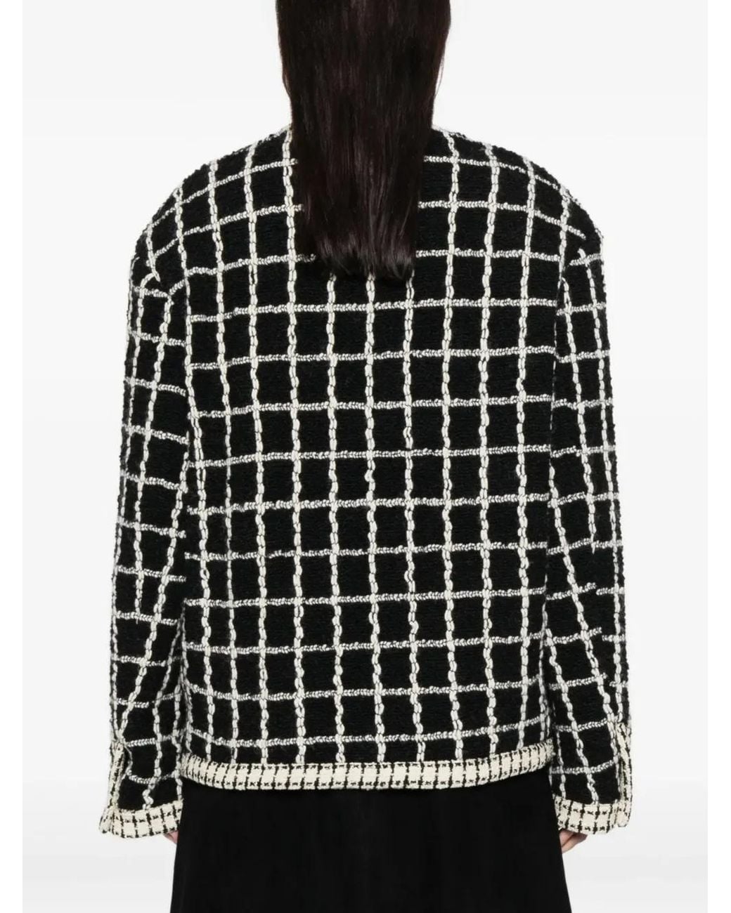LNA Black Check Pocket Jacket