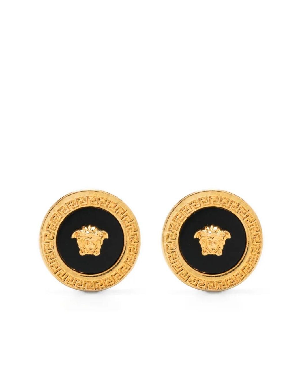 Versace Metallic Medusa Head Earrings - Women's - Metal