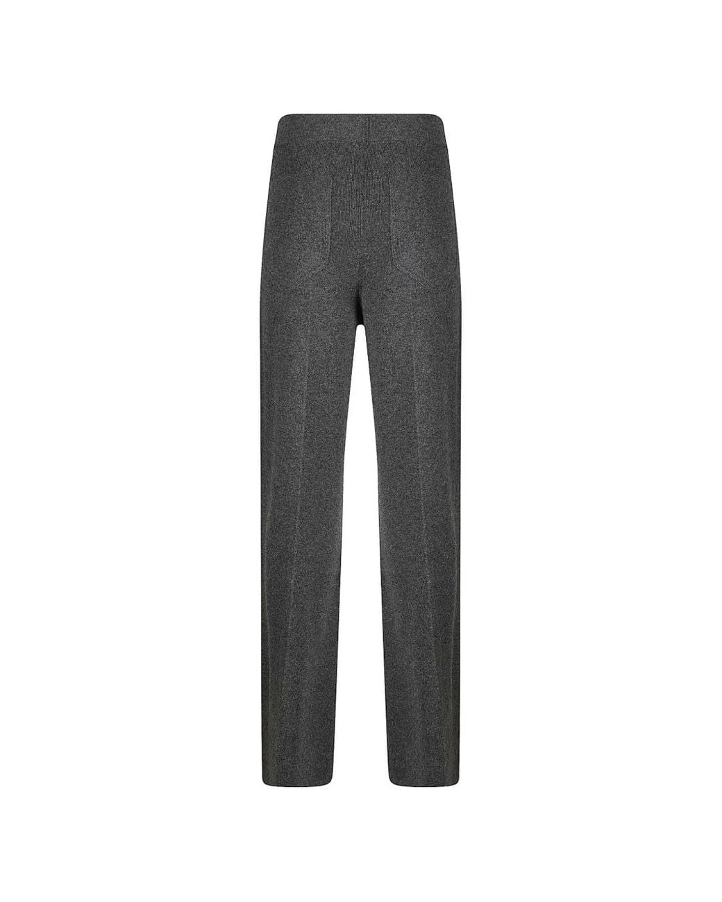 Victoria Beckham Gray Alina Knitted Track Pants
