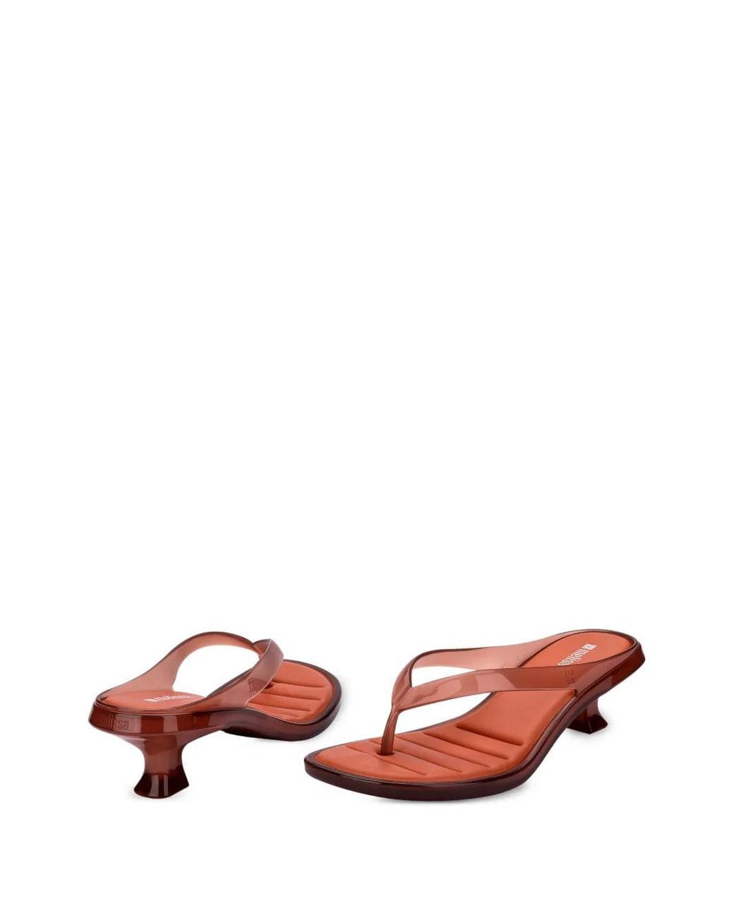 Melissa Pink Thong Kitten-Heel Sandals