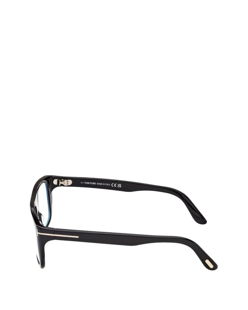 Tom Ford Black Lunettes De Vue Rectangulaires À Logo T for men