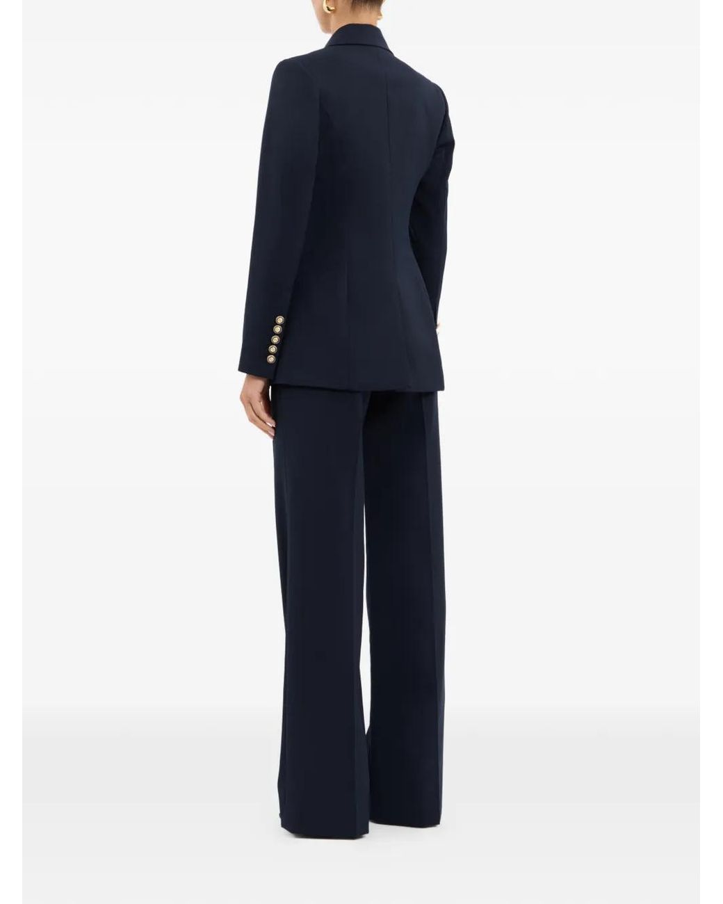 Rebecca Vallance Blue Emerson Wide Leg Trousers