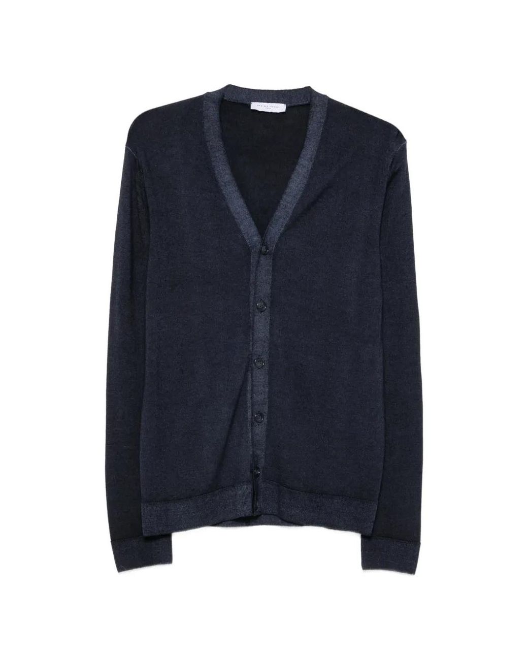 Daniele Fiesoli Blue V-Neck Cardigan for men