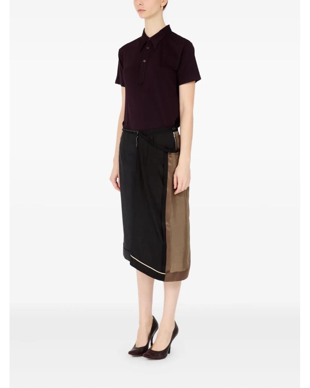 Maison Margiela Black Midi Skirt