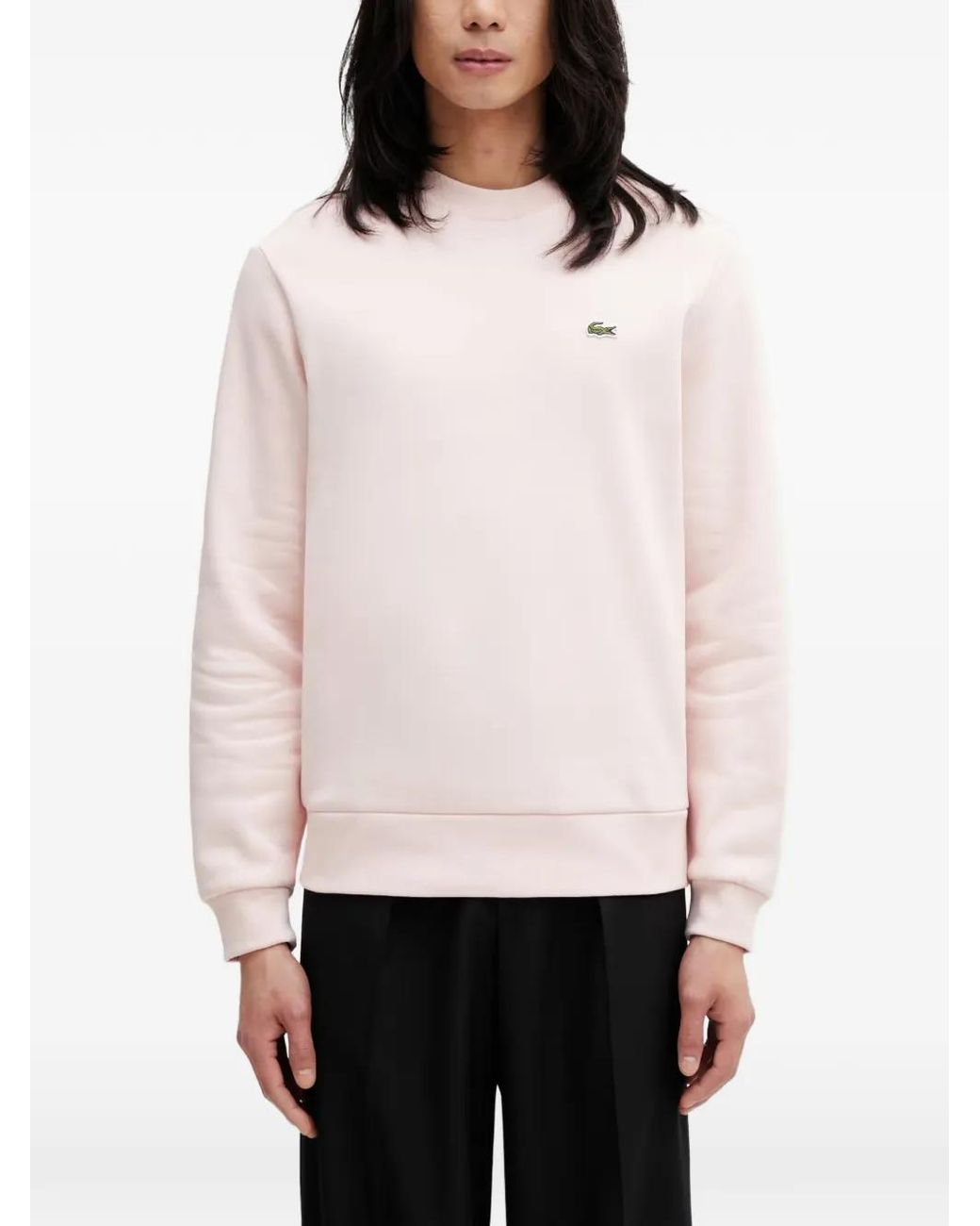 Lacoste Sweatshirt Mit Logo-Patch in White für Herren