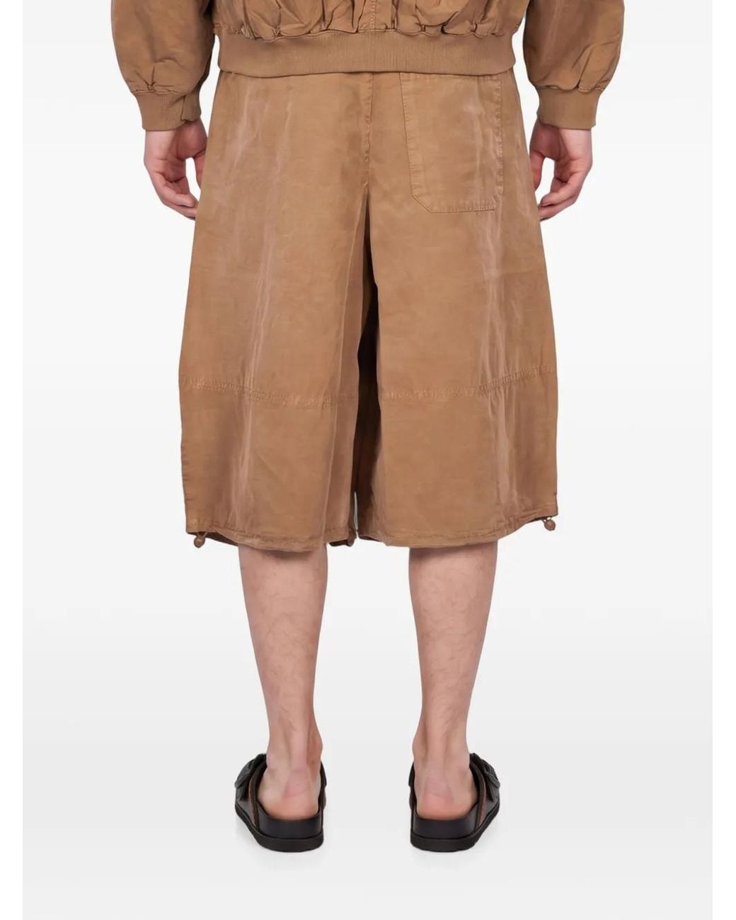 YMC Natural Short Salba À Design Plissé