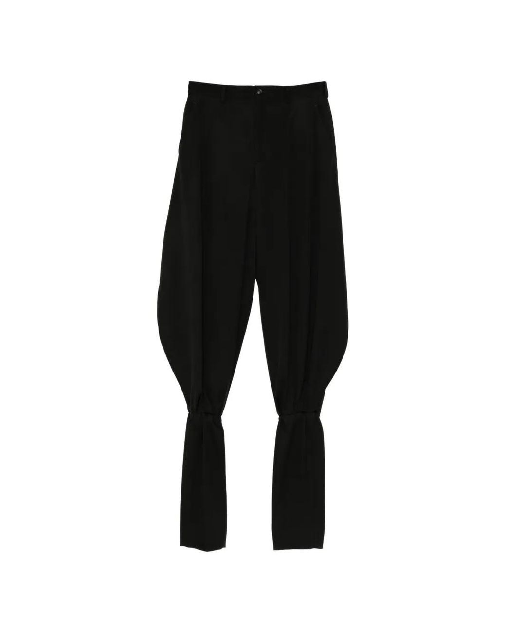 Comme des Garçons Black Wool Doeskin Trousers for men