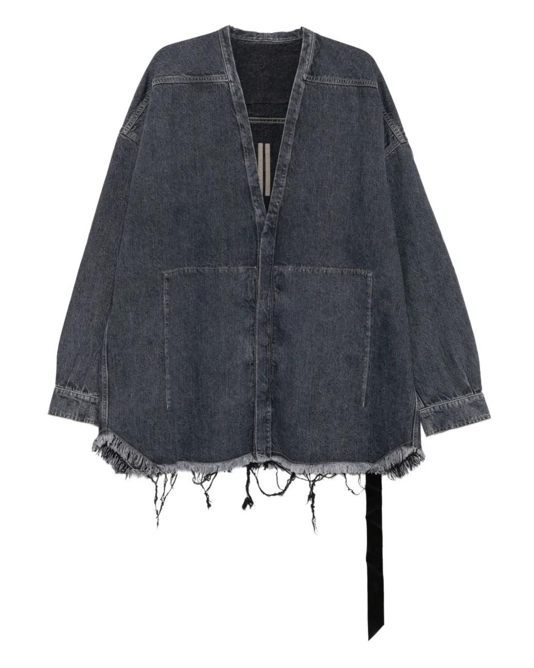 Rick Owens Denim Jack in het Blue voor heren