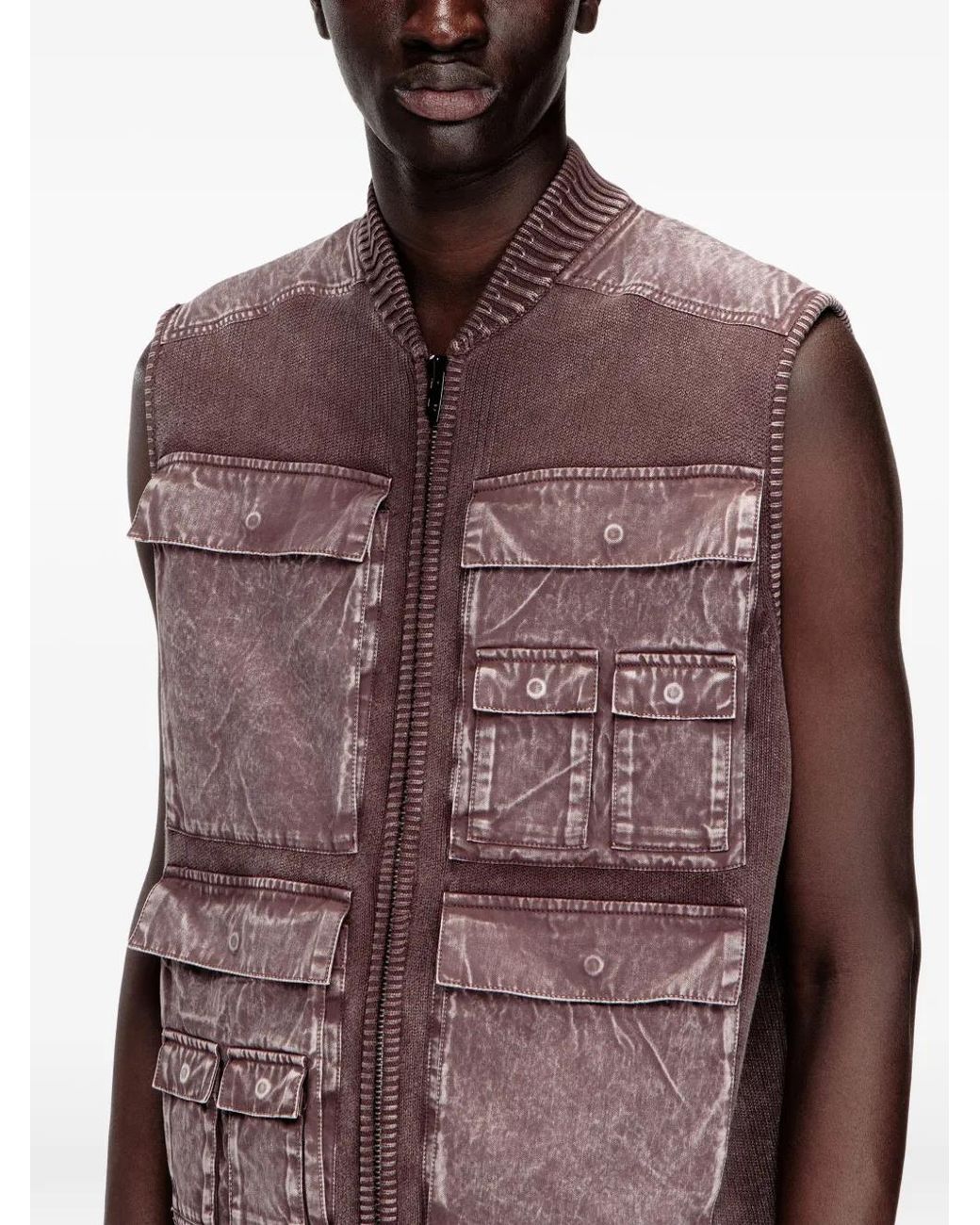 DIESEL Purple K-Giulius Cardigan for men