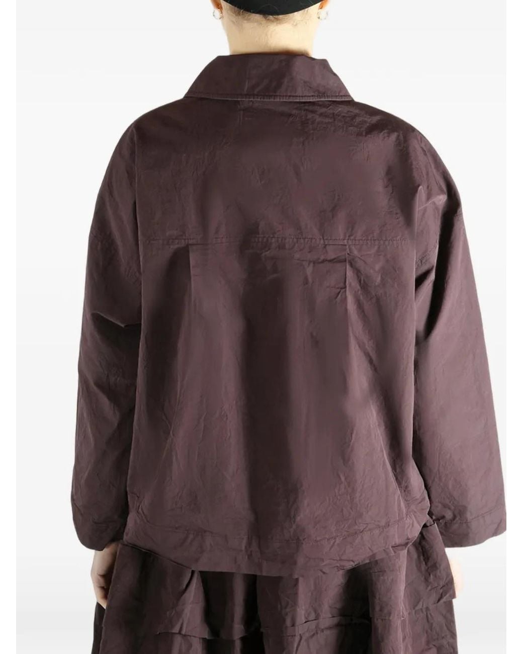 Casey Casey Purple Button-Front Jacket