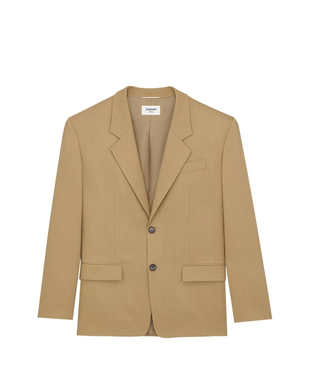 Saint Laurent Natural Single-Breasted Jacket for men