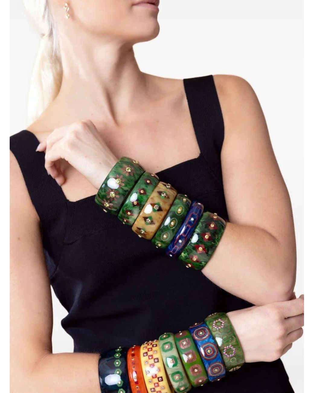 Bracciale Rigido di Mark Davis in Green