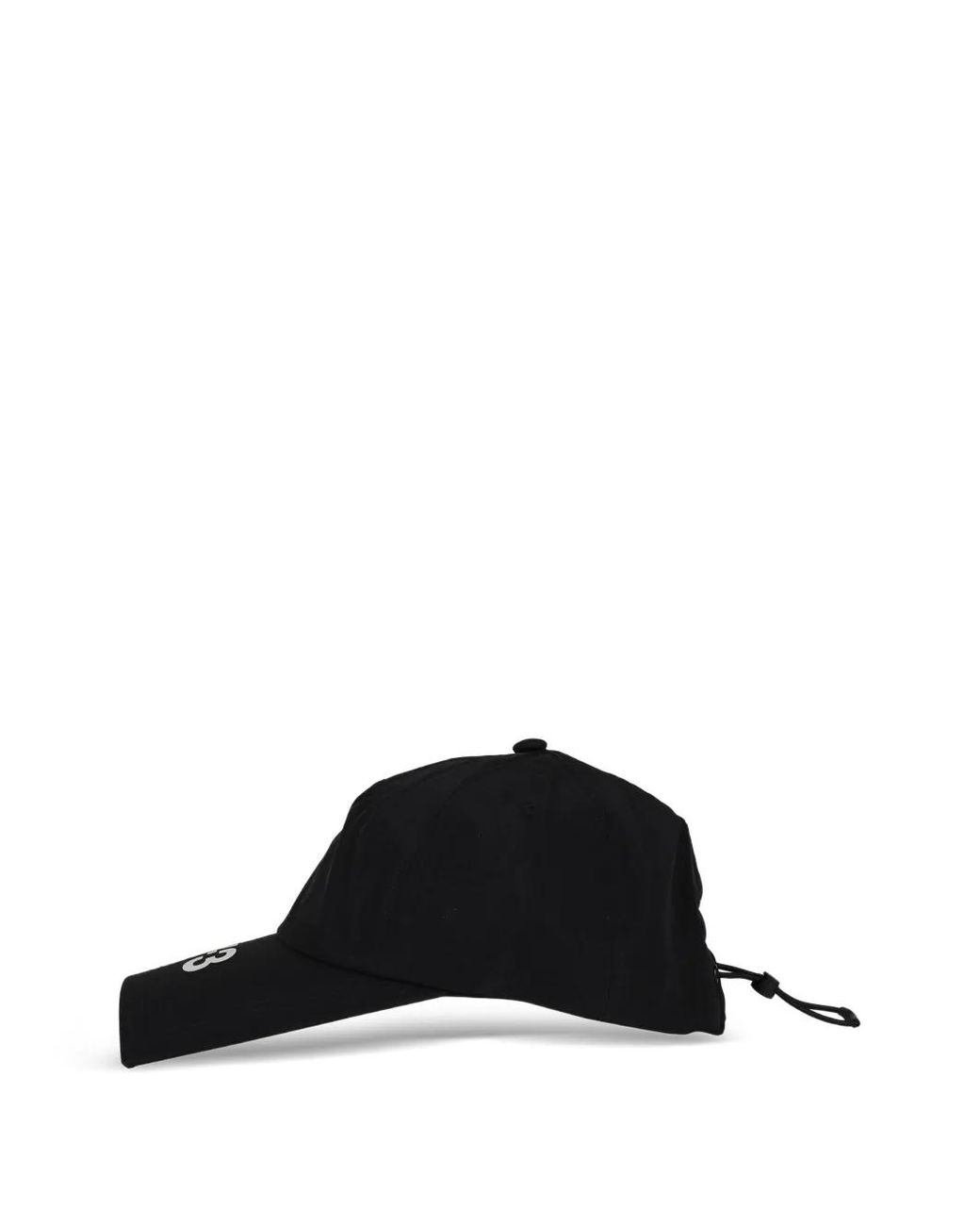 Y-3 Black Logo-Print Ripstop Cap for men