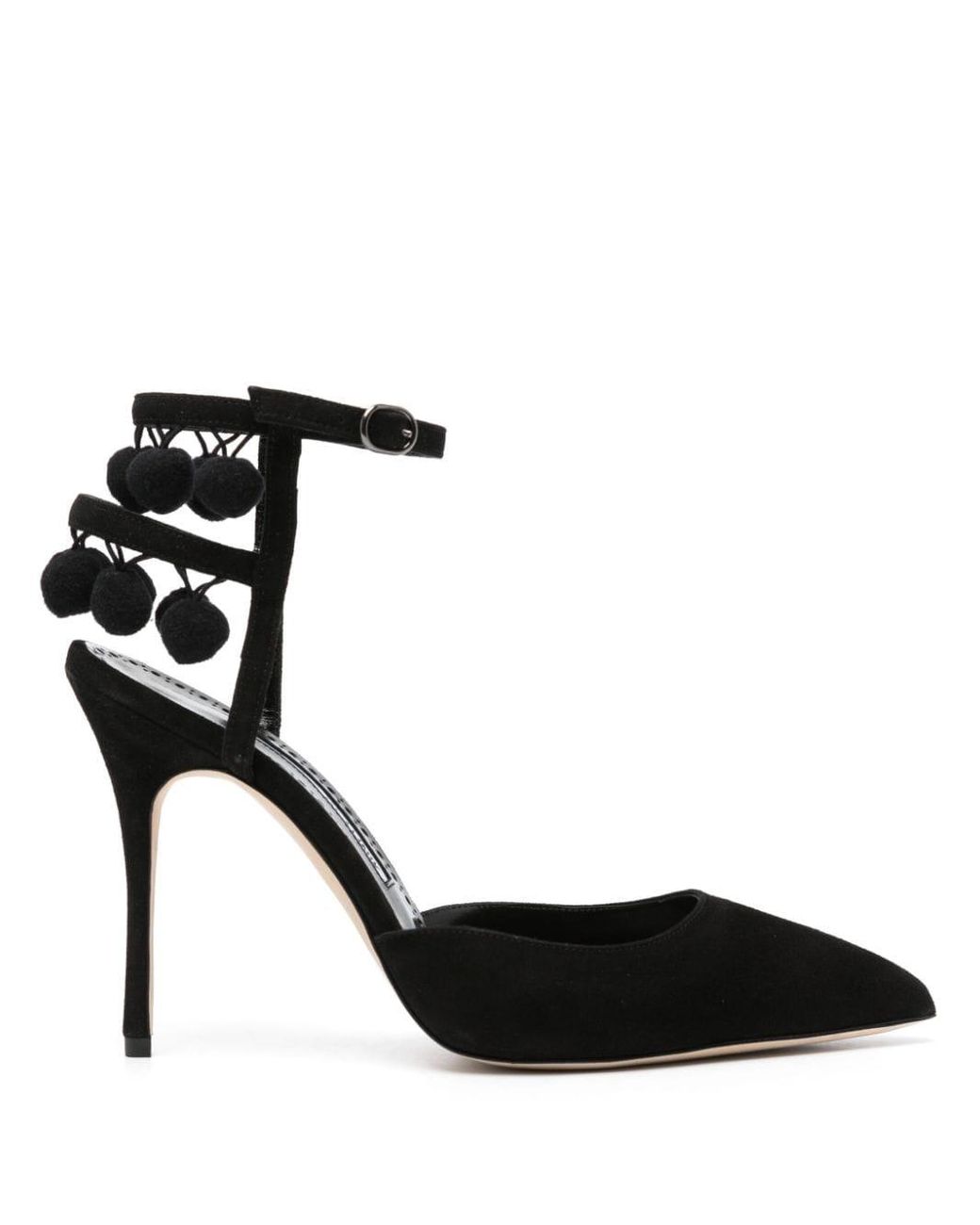 Black pom pom pumps new arrivals