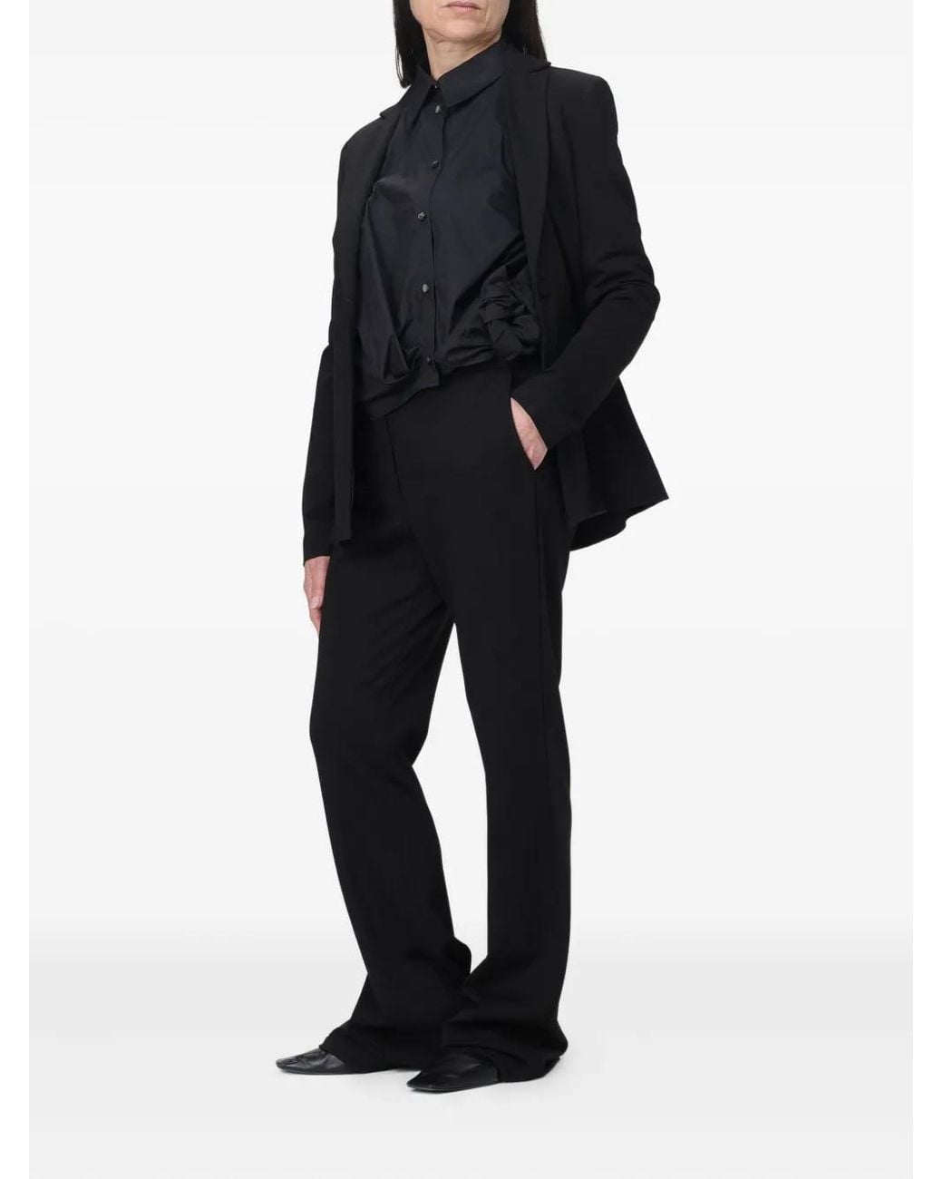 Maliparmi Black Single-Breasted Blazer