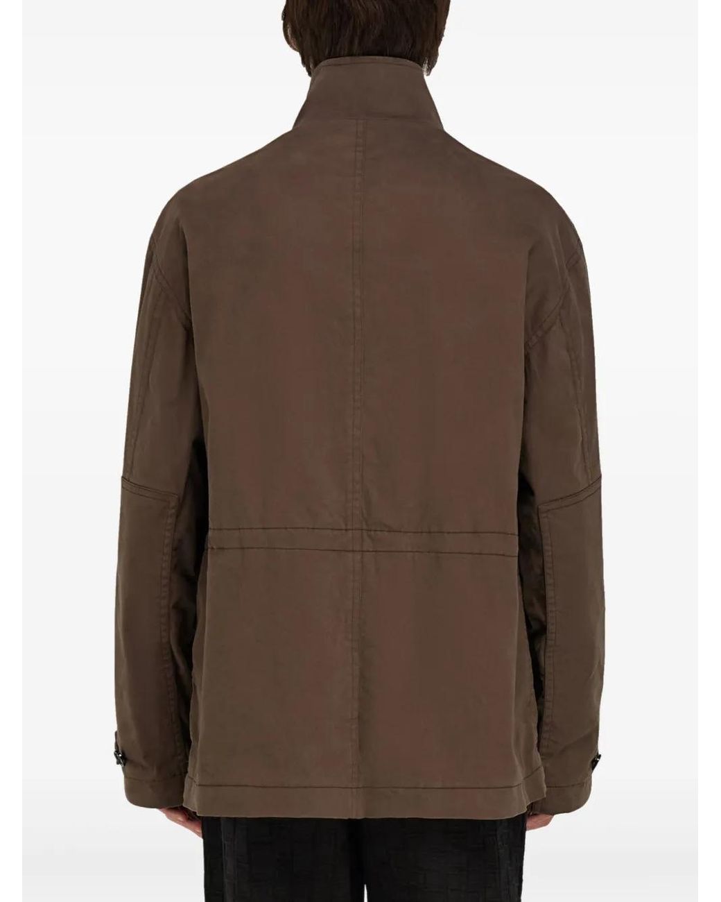 Ferragamo Brown Saharan Jacket for men