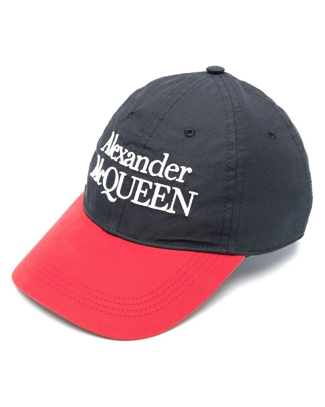 McQueen Pink Logo Embroidered Baseball Cap for men