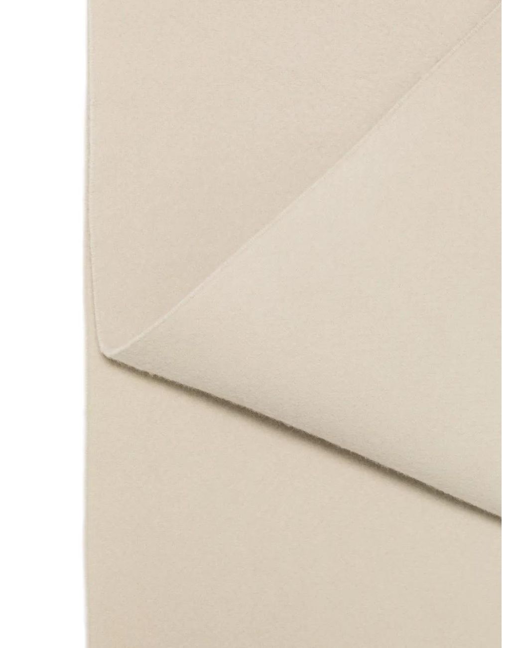 Maison Kitsuné White Double Fox Head Patch Scarf for men