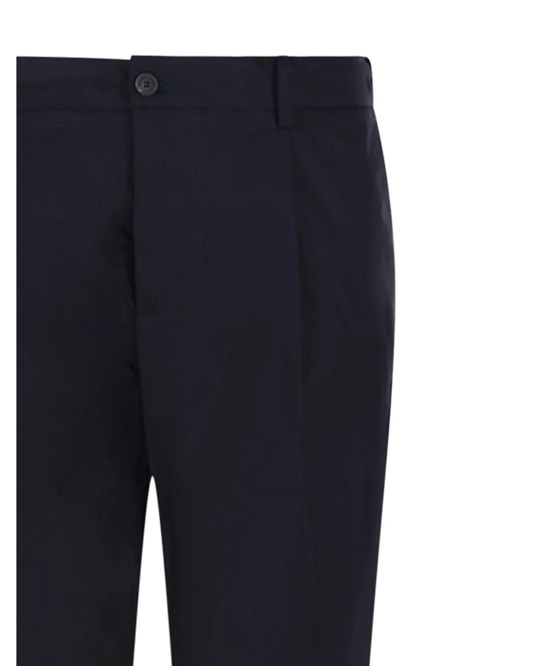Entre Amis Blue Pleated Trousers for men