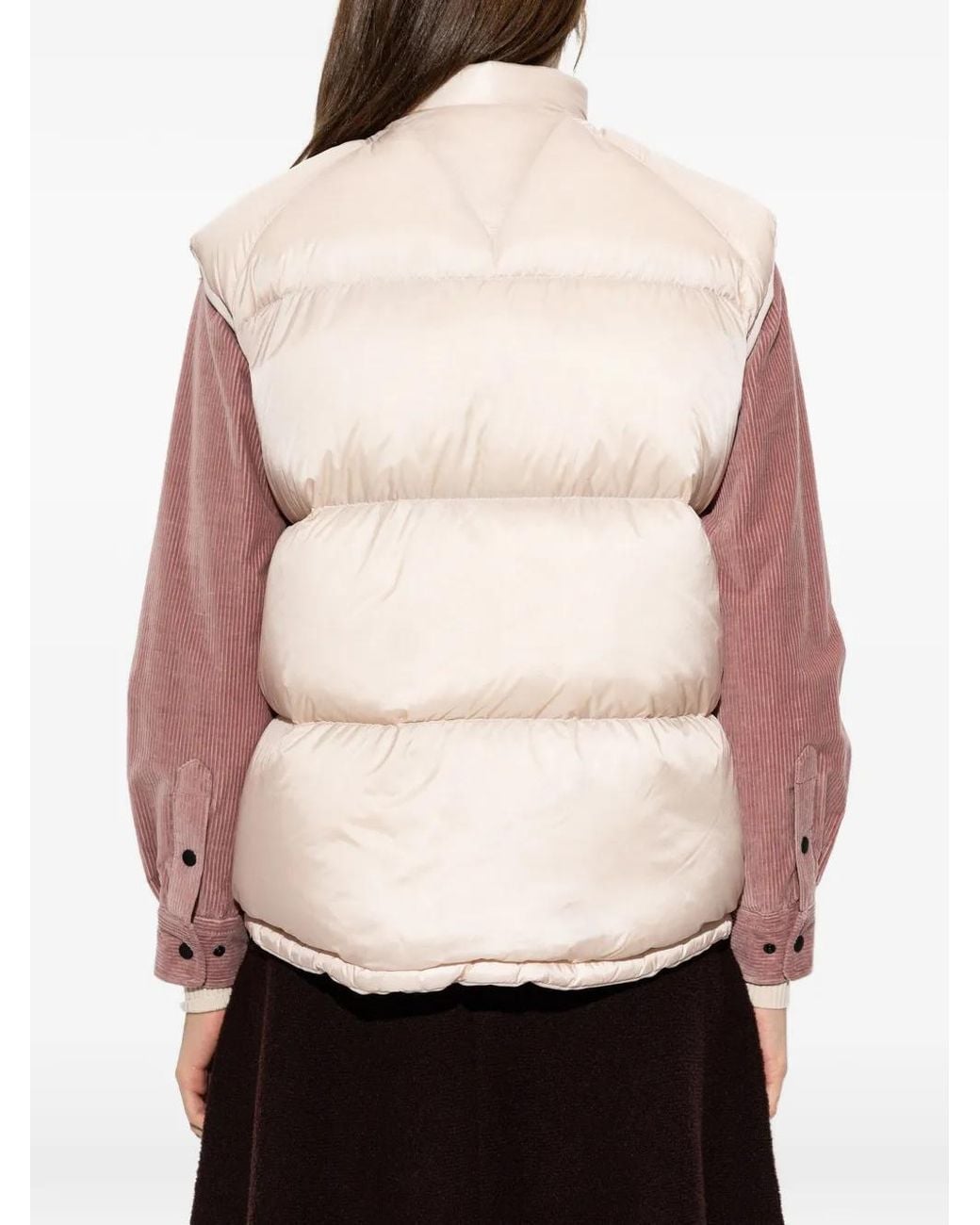 Moncler White Tibb Reversible Down Vest