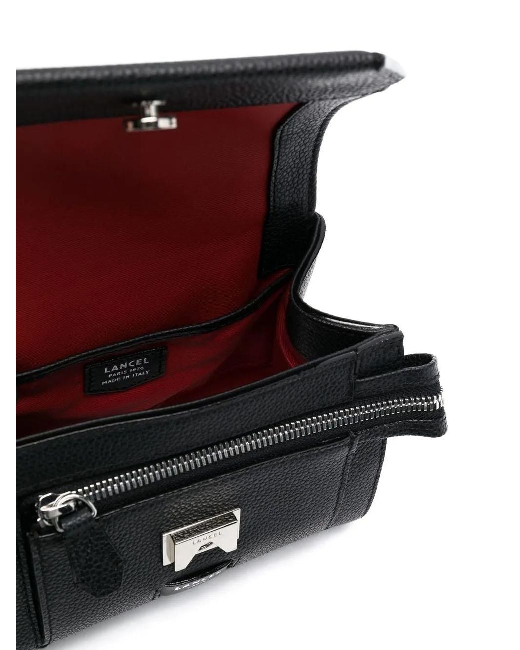 Lancel Black Small Ninon De Flap Bag