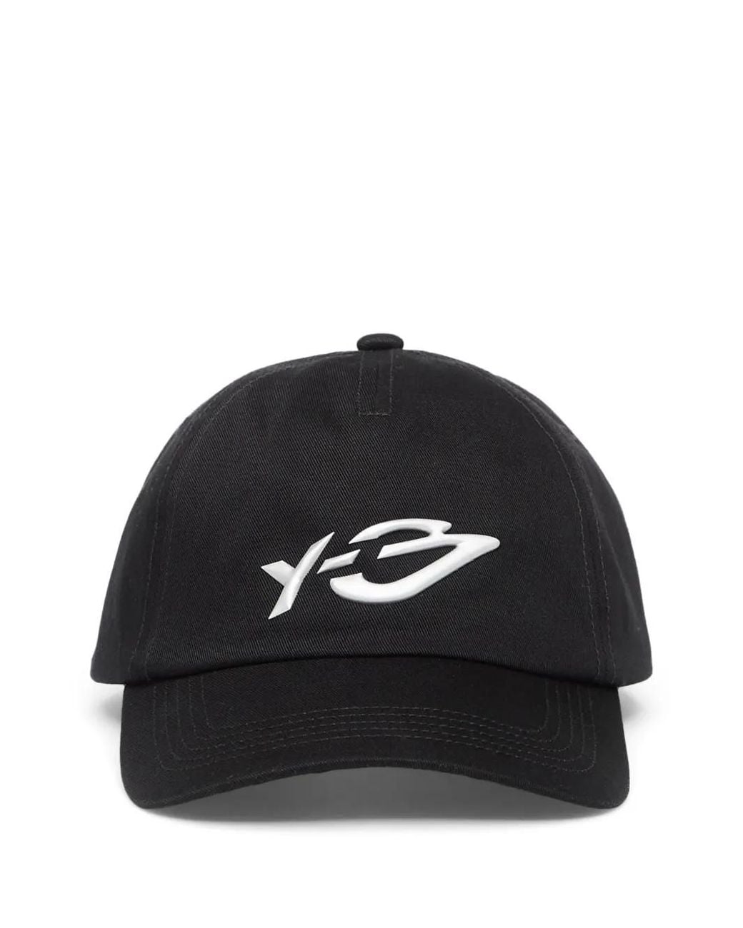 Y-3 Black Graphic Logo Cap