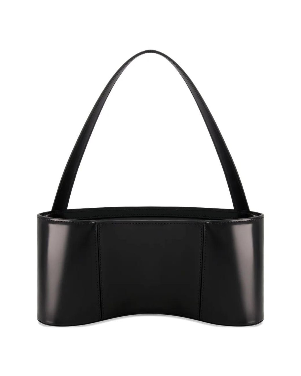 Coperni Black Ergonomic Leather Shoulder Bag