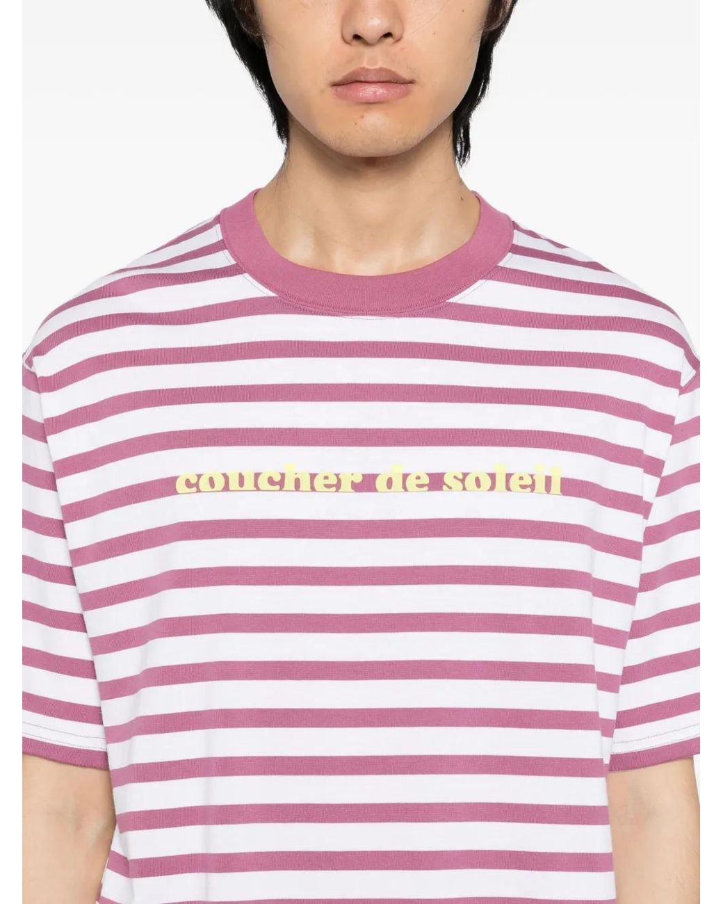 SPORT b. by agnès b. Pink Logo-Printed T-Shirt for men