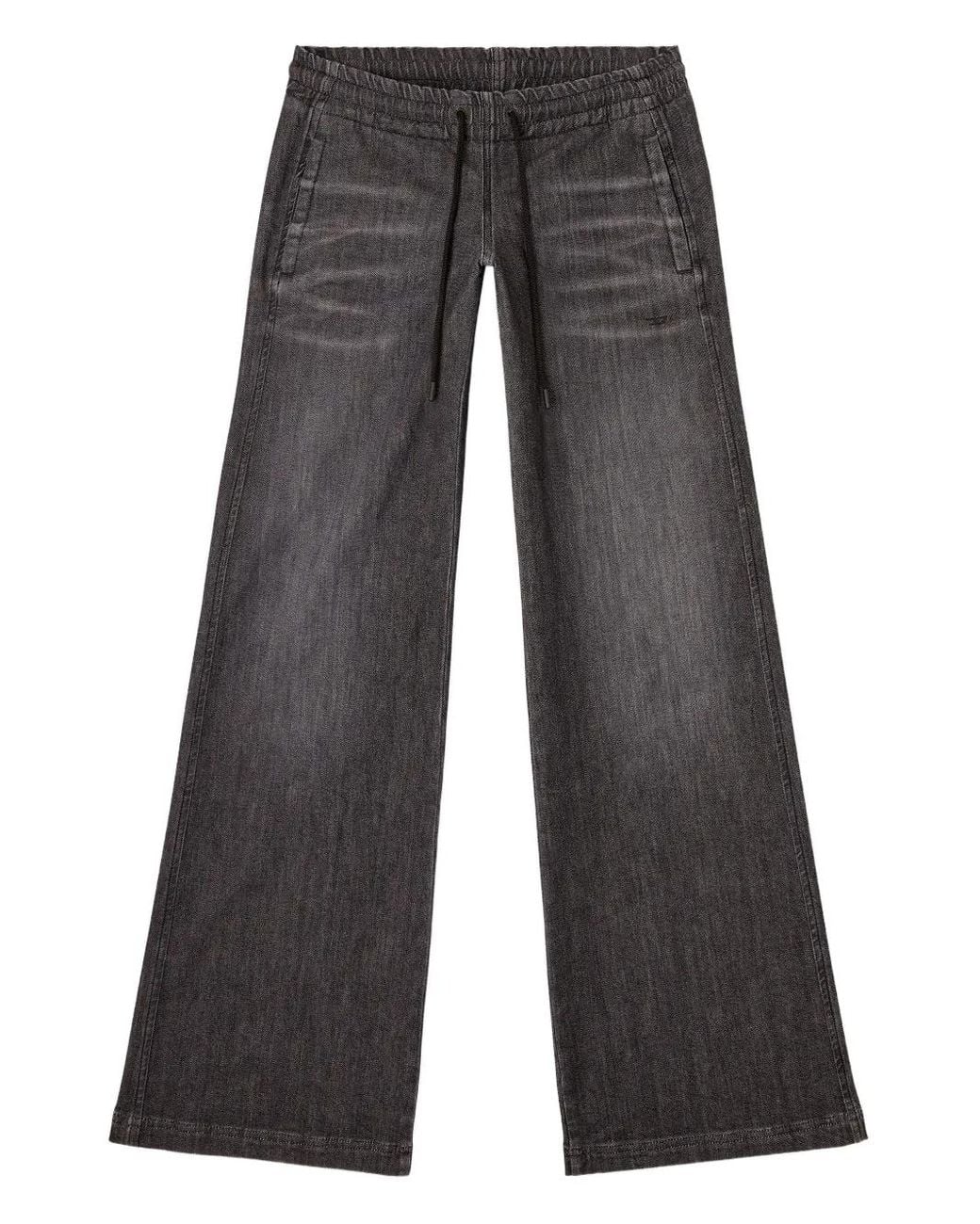 DIESEL Gray 2078 D-Ainty Drawstring Jeans