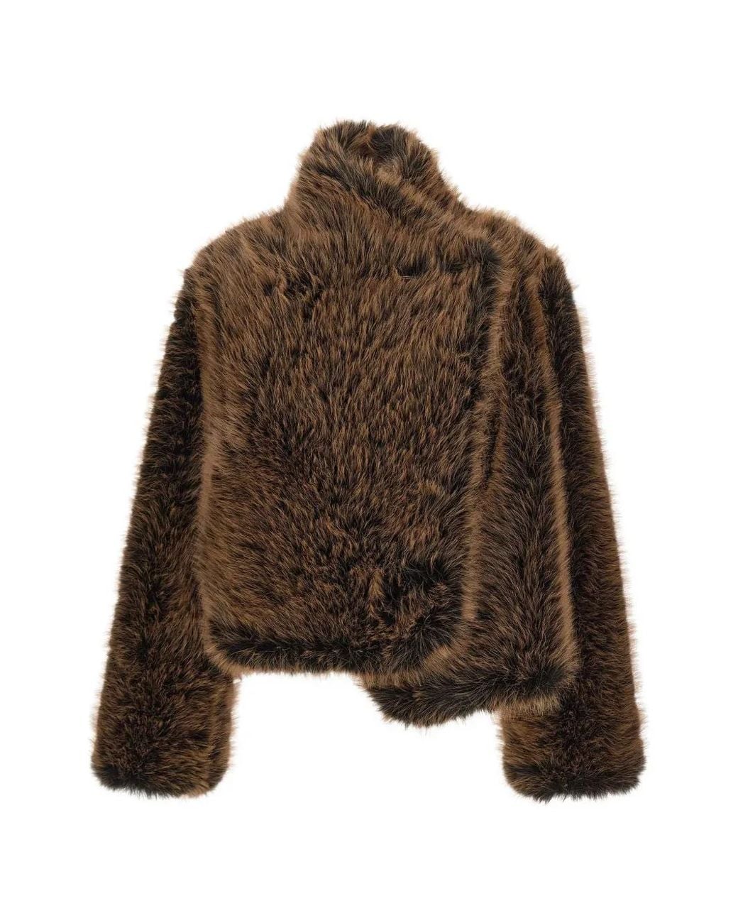 BB COUTURE Brown Veste Susan En Fourrure Artificielle