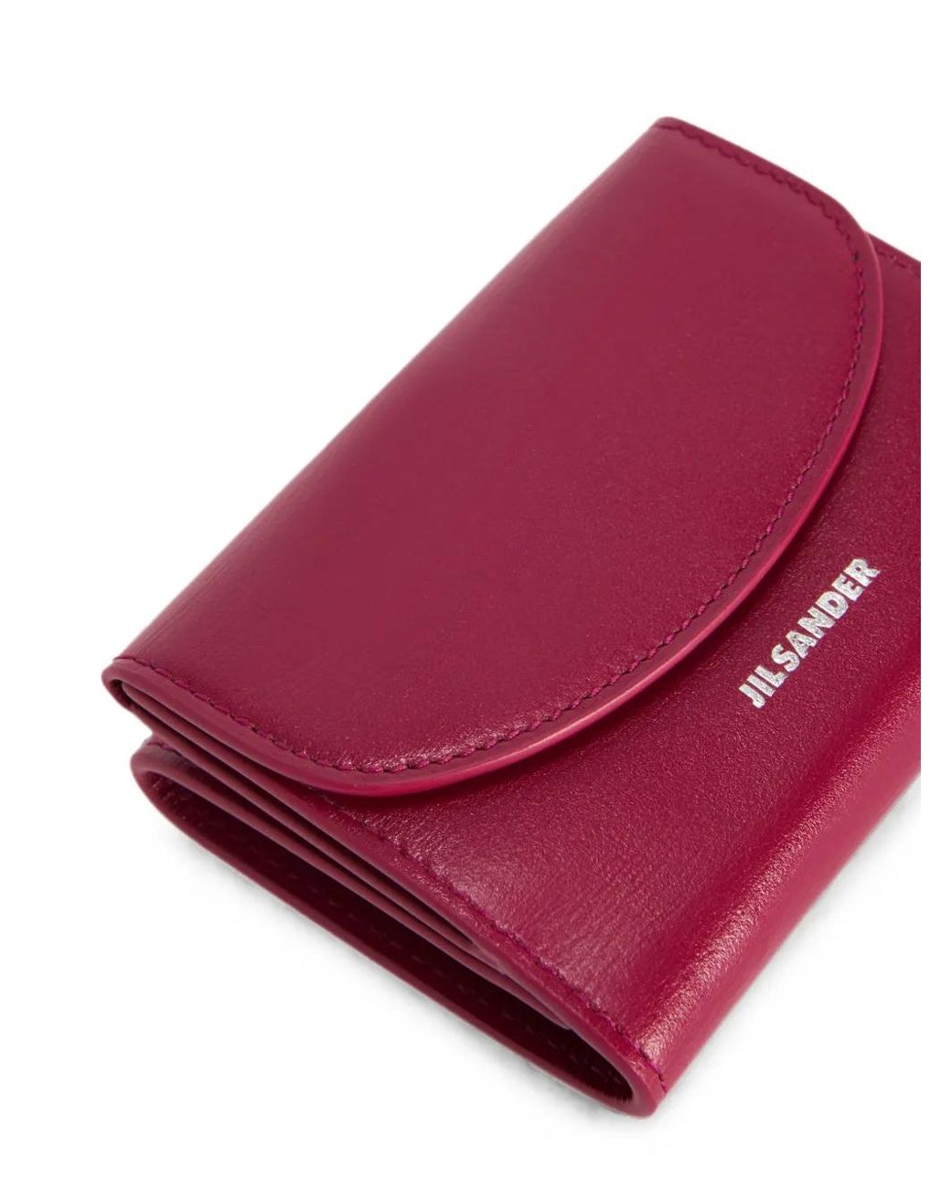Jil Sander Red Cannolo Wallet Mini