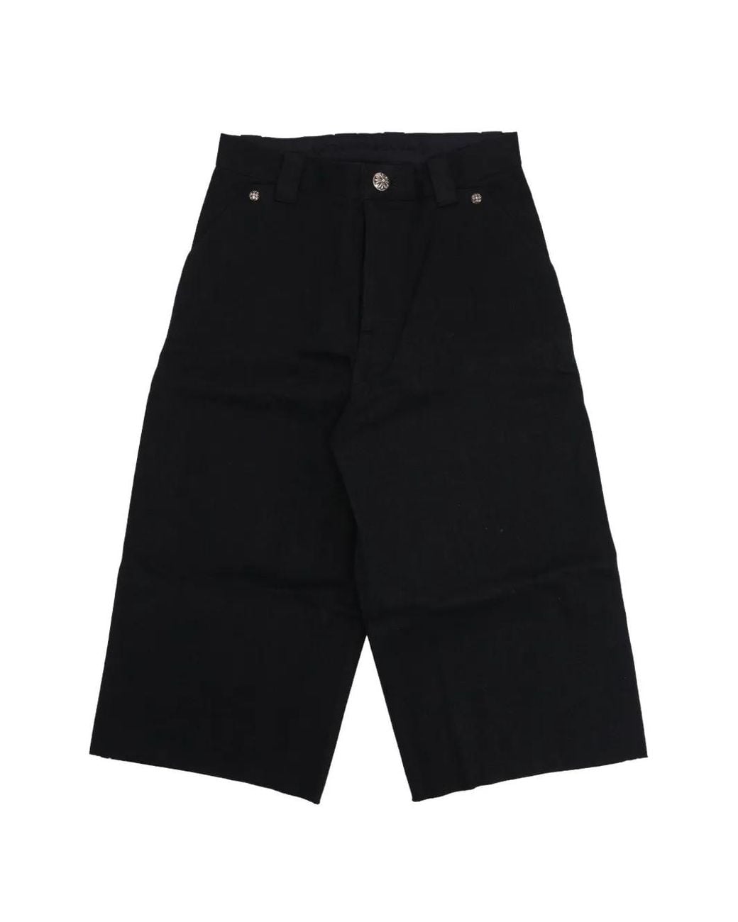 Chrome Hearts Black Logo-Detail Denim Shorts for men