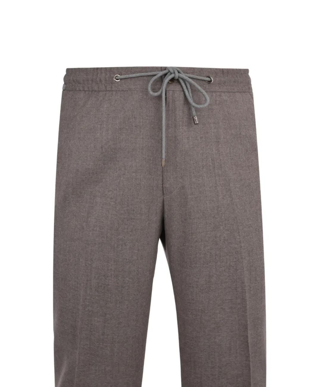 Corneliani Gray Drawstring Trousers for men