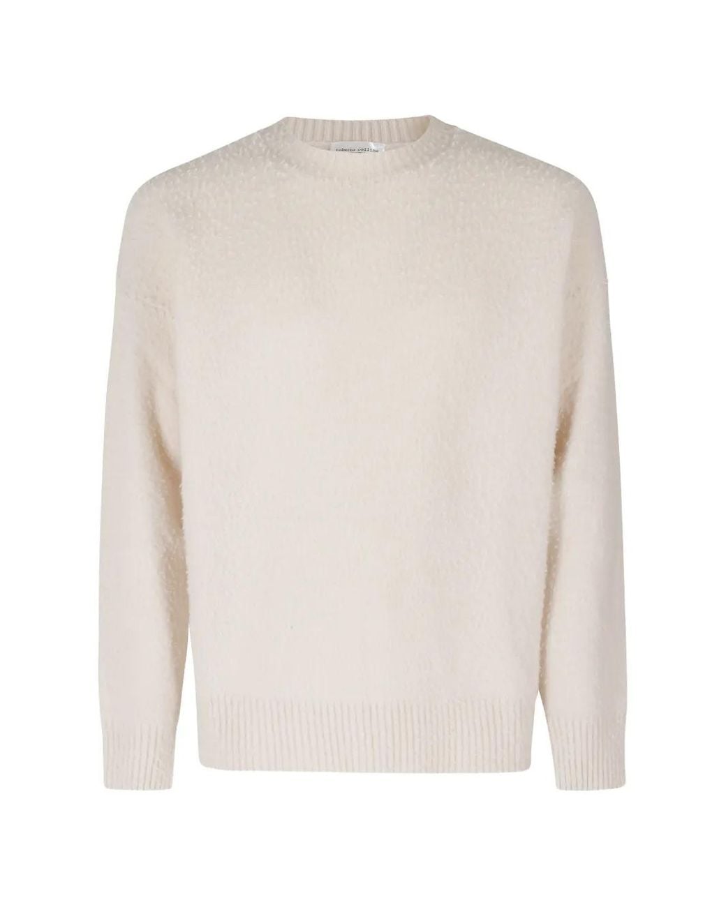 Roberto Collina White Casentino Crew-Neck Sweater for men